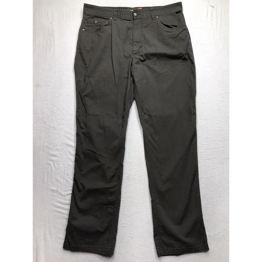 HOWLER BROS Frontside 5 Pocket Cordura Pants Men 36x32 Olive Green Stretch Chino